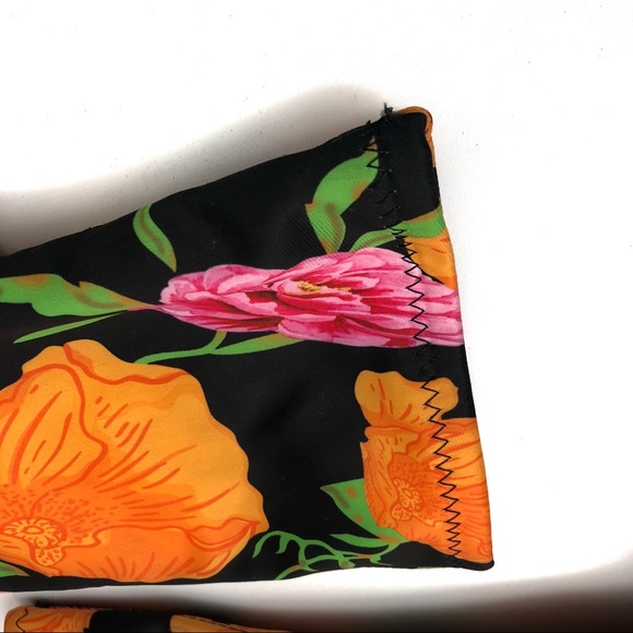 Sz11 Flower Floral Stiletto Sock Ankle Bootie - Picture 4 of 8